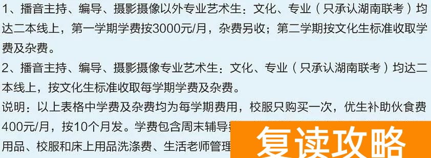 长沙立信中学高考复读班收费标准